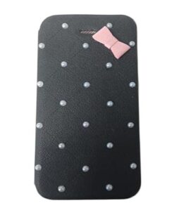 Husa Telefon Flip Book iPhone 4 Black Pearls