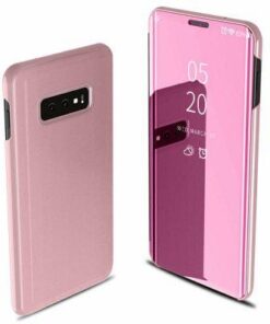 Husa Telefon Flip Book Clear View Samsung S10e g970 Rose Gold