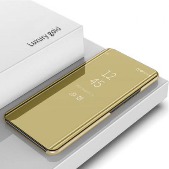 Husa Telefon Flip Book Clear View Huawei P40 Lite E Gold - Image 3