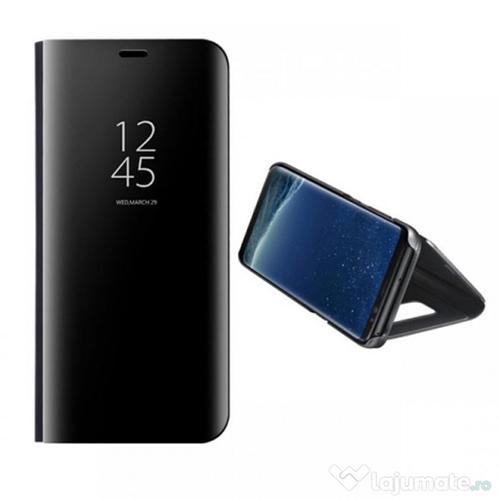 Husa Samsung S20 g980 Flip Clear View Negru - imagine 3