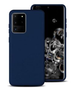 Husa Samsung S20+ g985 Silicon Matte Albastru Inchis