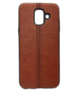 Husa telefon Silicon Samsung A6 2018 a600 Brown Leather