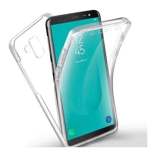 Husa Samsung A8 2018 a530 Silicon Fata+Spate Transparenta