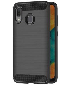 Husa telefon Silicon Samsung A30 a305 A20 a205 black carbon