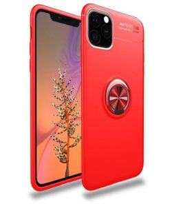 Husa telefon Silicon iPhone 11 Pro 5.8 Red Pop Socket Lenuo