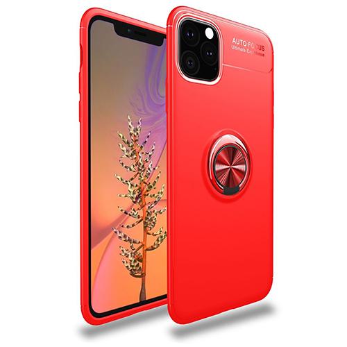 Husa telefon Silicon iPhone 11 Pro 5.8 Red Pop Socket Lenuo