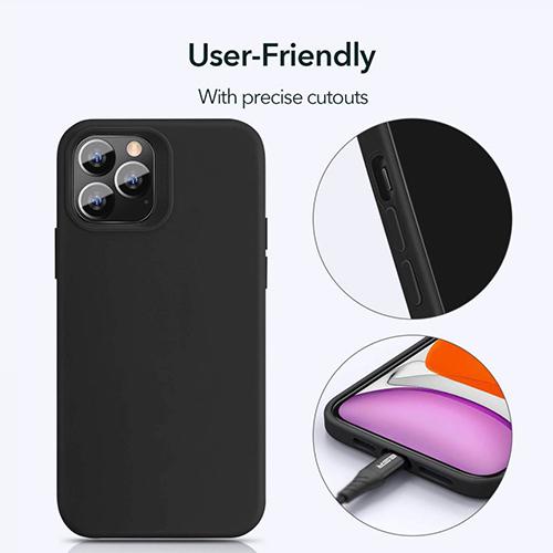 Husa Telefon Silicon iPhone 12 Pro Max 6.7 Liquid Black - Image 6