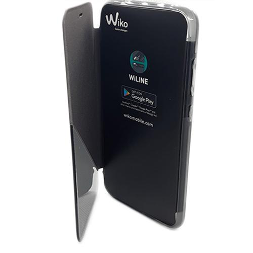 Husa Telefon Flip book Wiko Harry 2 Dark Grey Originala - Image 3