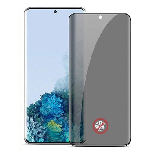 Folie Sticla Tempered Glass Samsung S20 Ultra g988 Full Glue Black Privacy - Image 4