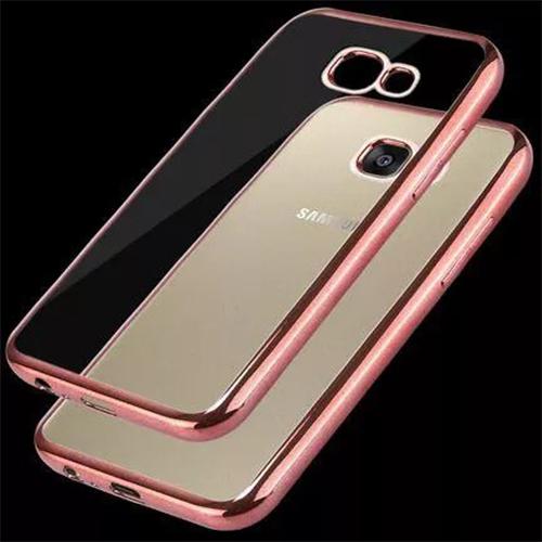 Husa Telefon Silicon Samsung A3 2017 a320 Electroplacat Rose BeHello - Image 4
