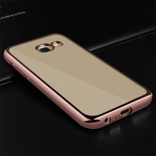 Husa Telefon Silicon Samsung A3 2017 a320 Electroplacat Rose BeHello - Image 3