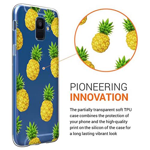 Husa Telefon Silicon Samsung A6 2018 a600 Clear Pineapple BeHello - Image 4