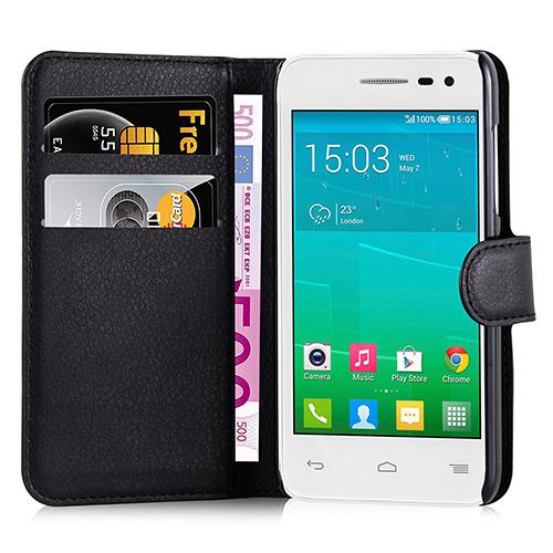 Husa Telefon Wallet book Alcatel One Touch Pop S3 black Muvit - Image 3
