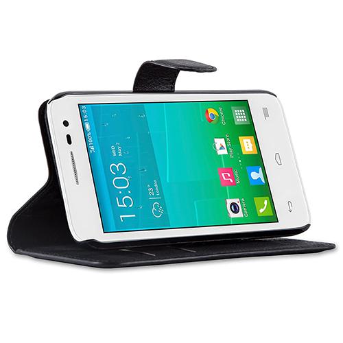 Husa Telefon Wallet book Alcatel One Touch Pop S3 black Muvit - Image 5