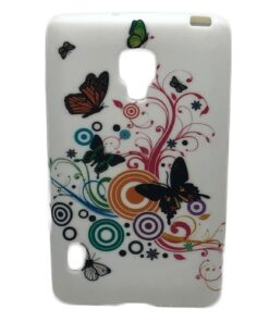 Husa Telefon Silicon LG Optimus L7 II butterfly white