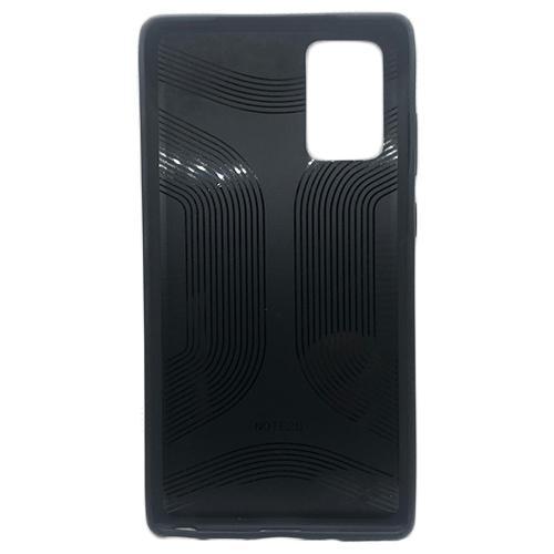 Husa telefon Silicon Samsung Note 20 zn980 Black Leather - Image 3