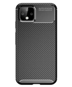 Husa telefon silicon Google Pixel 4 XL Black Carbon Autofocus