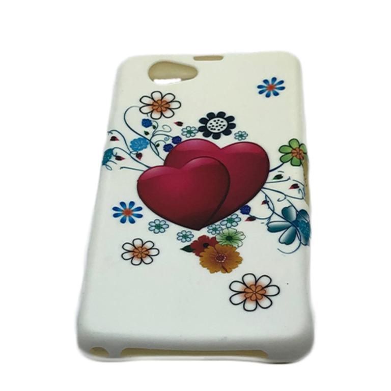 Husa Telefon Silicon Sony Xperia Z1 Mini White Hearts - Image 3