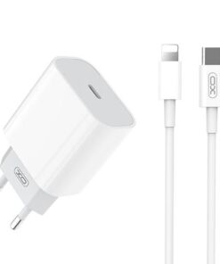 Incarcator Priza Telefon Fast Charger PD3.0 USB Type C 20w + Cablu Date Type C la Lightning XO L77