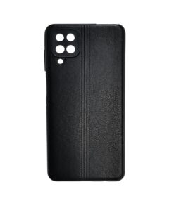 Husa Telefon Silicon Samsung A12 Samsung M12 Black Leather