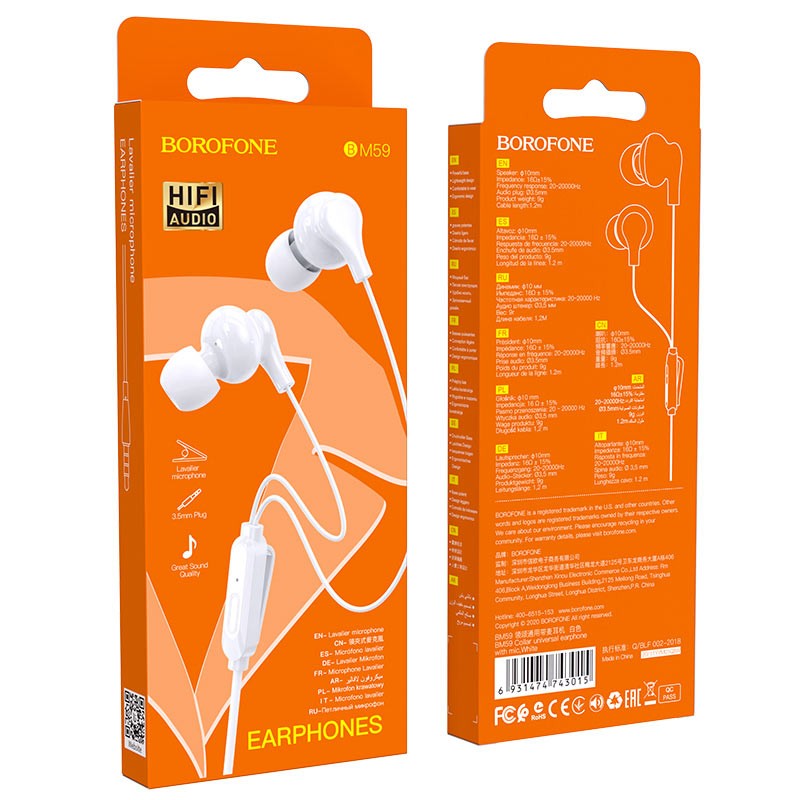 Casti Handsfree Jack Borofone BM59 Collar - Image 8