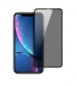 Folie Sticla Tempered Glass iPhone 11 Pro Max 6.5 Full Glue Fullcover Black Privacy