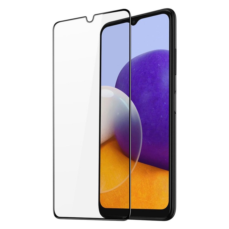 Folie Sticla Tempered Glass Samsung A22 4G a225 2.5D Black