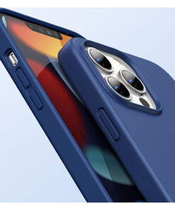 Alternative view of Husa Telefon Silicon iPhone 13 Pro Max 6.7 Matte Dark Blue