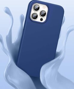 Husa Telefon Silicon iPhone 13 Pro Max 6.7 Matte Dark Blue