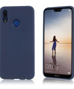 Husa Telefon Silicon Huawei P20 Lite matte dark blue