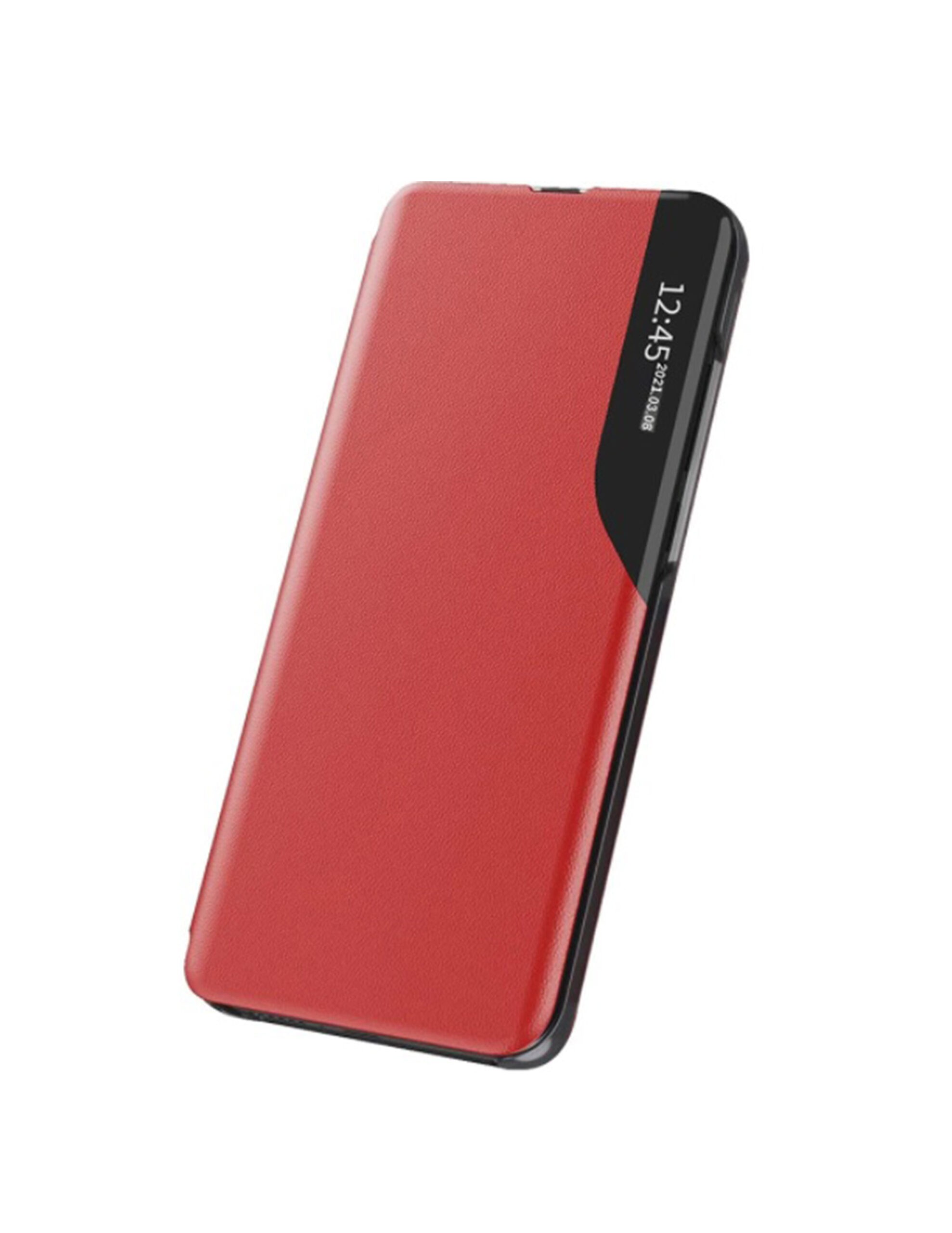 Husa Samsung A12 a125 Samsung M12 m127 Flip Book Smart View Red - Image 3