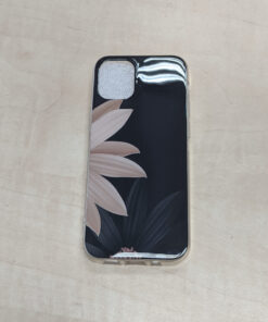 Husa telefon Plastic iPhone 12 Mini 5.4 black flower