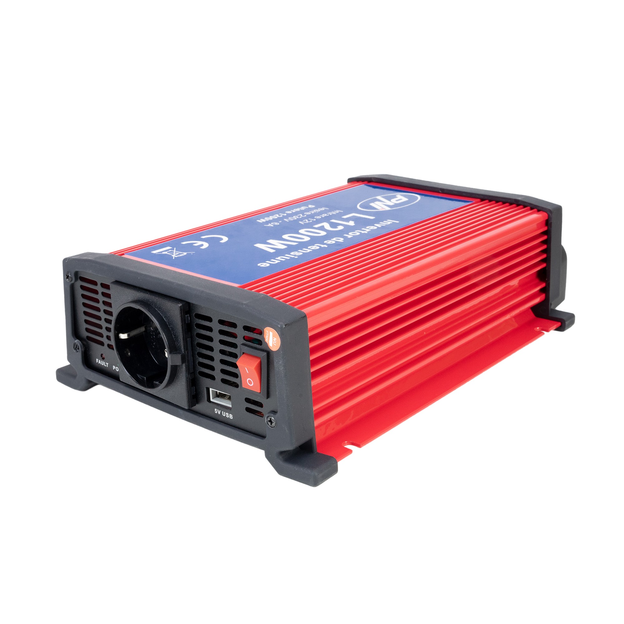 Invertor de tensiune PNI L1200W alimentare 12V iesire 230V Camion Autoturism Autocar - Image 2