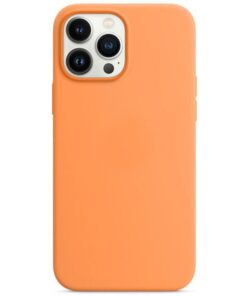 Husa iPhone 13 Pro Max 6.7 Silicon Liquid Peach