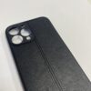 Husa Iphone 13 Pro Max Silicon Black Leather - imagine 3