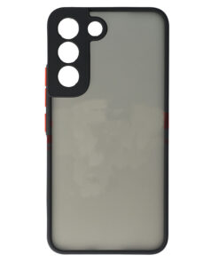 Husa Samsung S21 g991 5G Silicon+Plastic Butoane Rosii Negru