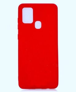 Husa Telefon Silicon Samsung A21s a217 Matte Red