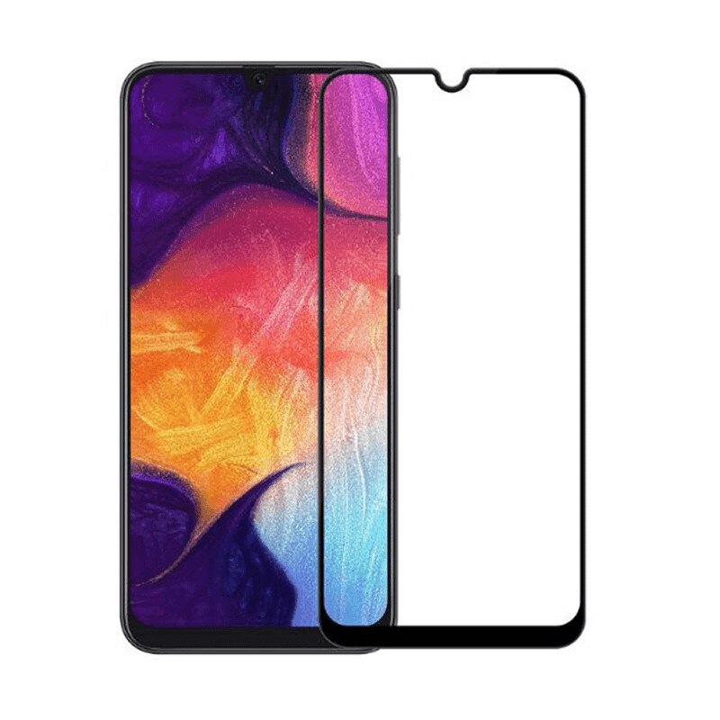 Folie Sticla Tempered Glass Samsung A20 a205 A30 a305 A50 a505 A30s a307 M30 m305 full cover full glue 2.5D black - Image 2