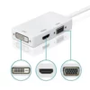 Cablu Video Adaptor Mini DisplayPort la HDMI DVI VGA - imagine 3