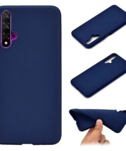 Alternative view of Husa Huawei Nova 5T Honor 20 Honor 20S Silicon Matte Albastru