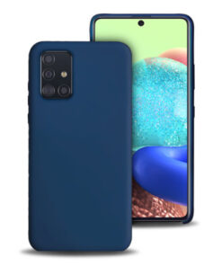 Husa Telefon Silicon Samsung A71 a715 Matte Dark Blue