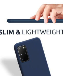 Alternative view of Husa Telefon Silicon Samsung A71 a715 Matte Dark Blue