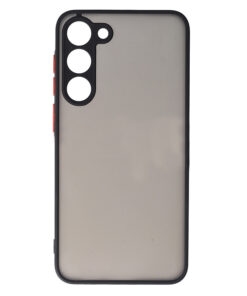 Husa Samsung S23 5G s911 Silicon+Plastic Colored Buttons Negru
