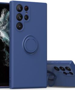 Husa Samsung S23 Ultra 5G s918 Silicon Inel Albastru Inchis