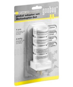 Alternative view of Set 4 adaptoare priza pentru calatorii Goobay