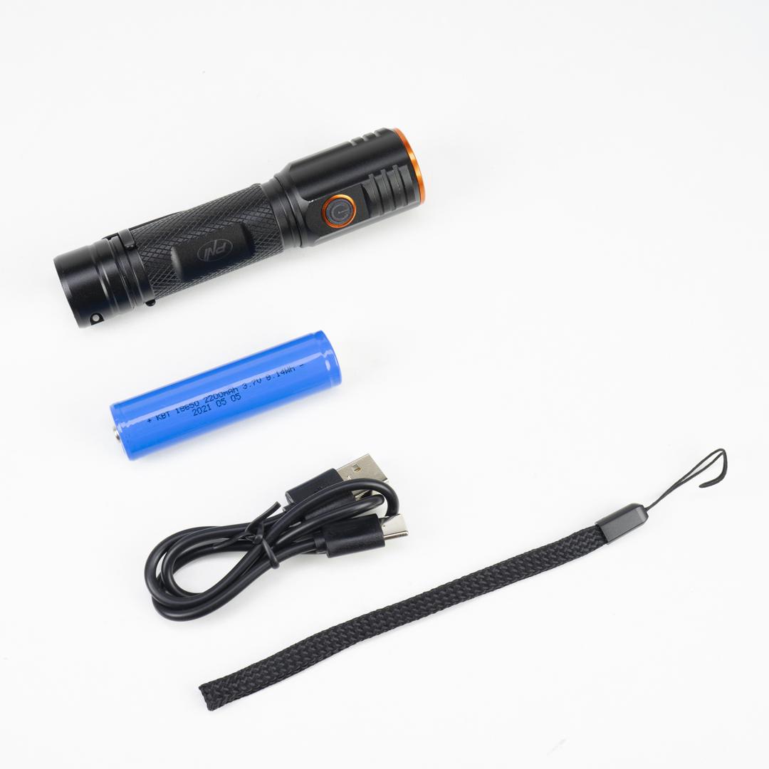 Lanterna PNI Adventure F650 LED 20W 2000lm Aluminiu IPX6 Acumulator Inclus incarcare USB Tip C - Image 8