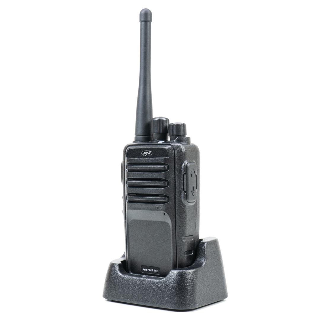 Statie radio PMR Walkie Talkie portabila profesionala PNI R15 CTCSS si 104 DCS ASQ - Image 5