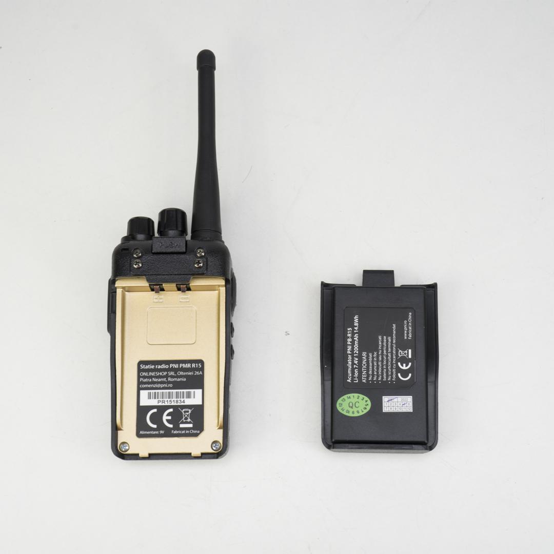 Statie radio PMR Walkie Talkie portabila profesionala PNI R15 CTCSS si 104 DCS ASQ - Image 7