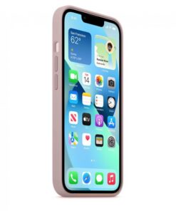 Alternative view of Husa iPhone 15 6.1 Silicon Liquid Pink Sand