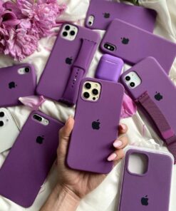Alternative view of Husa iPhone 15 Plus 6.7 Silicon Liquid New Purple